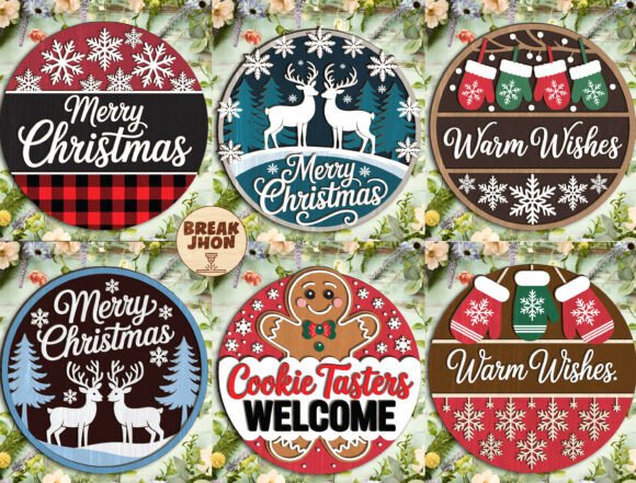 Download Christmas Door Sign SVG Bundle - Bundle Collection