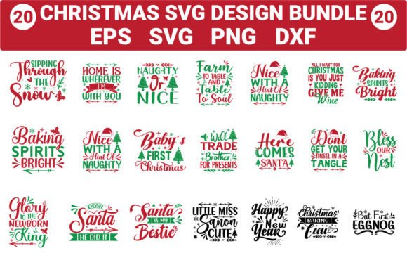 Download Christmas Svg Design Bundle - Bundle Collection