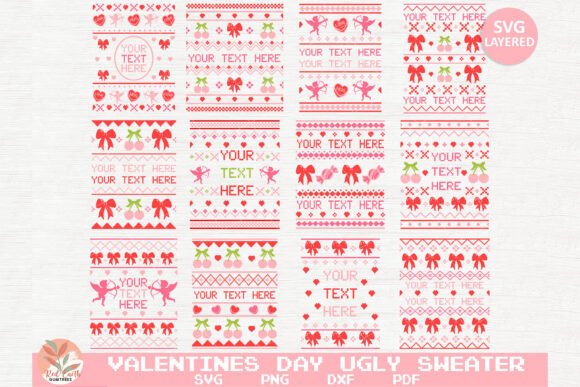 Download Valentines Day Ugly Sweater SVG Bundle - Bundle Collection