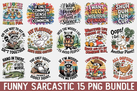 Download Funny Sarcastic Png Bundle - Bundle Collection