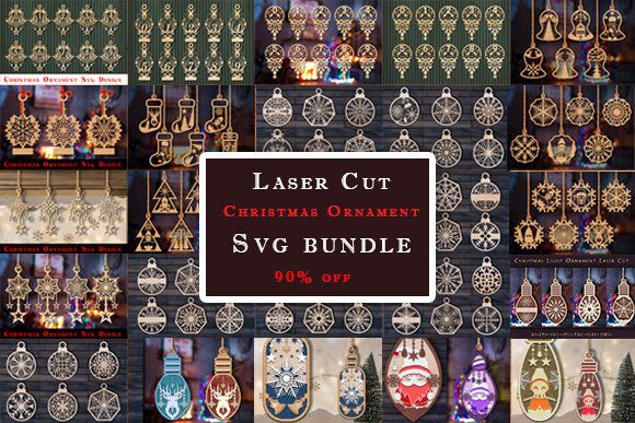 Download Laser Cut Christmas Ornament Svg Bundle - Bundle Collection