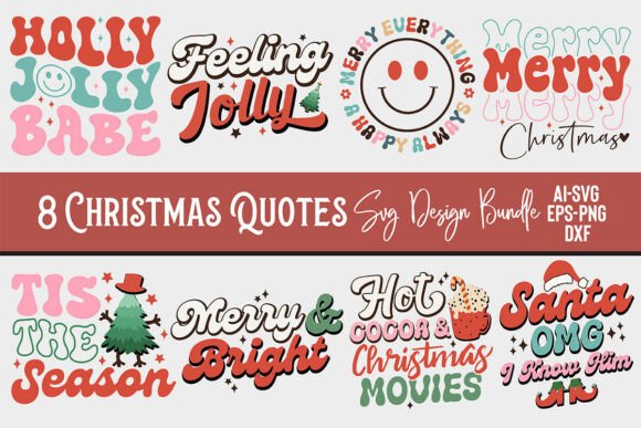 Download Christmas Quotes SVG Design Bundle - Bundle Collection