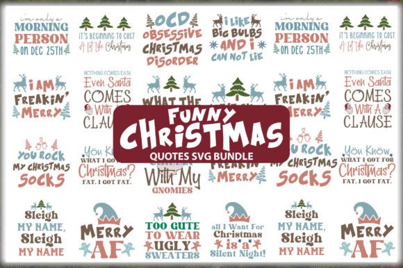 Download Funny Christmas Quotes SVG Bundle - Bundle Collection