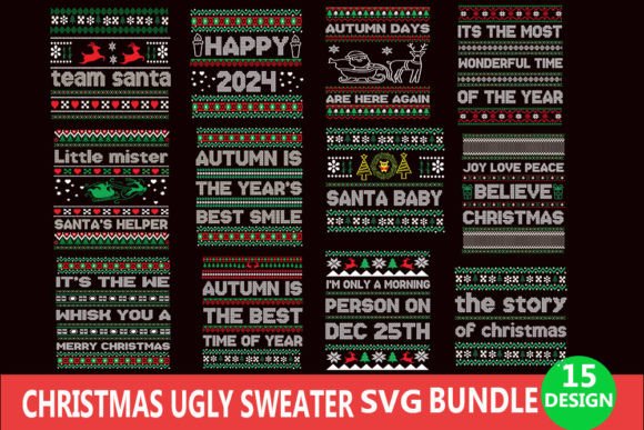 Download Christmas Ugly Sweater Svg Bundle - Bundle Collection