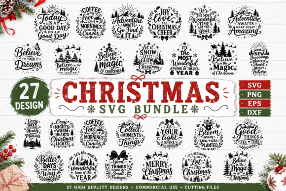 Download Christmas SVG Bundle, Christmas Quote SV - Bundle Collection