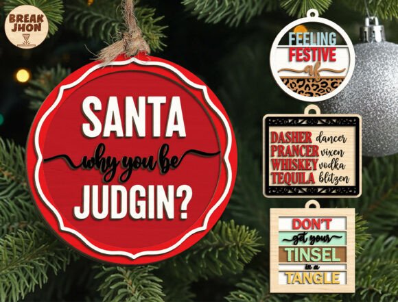 Download Funny Christmas Ornament SVG Bundle - Bundle Collection