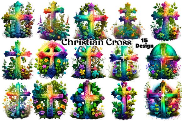 Download Christian Cross Clipart Bundle - Bundle Collection