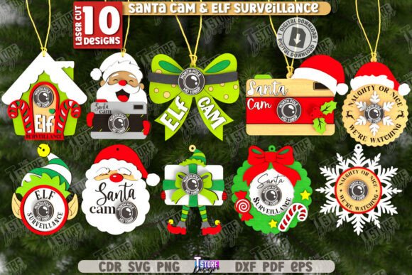 Download 3D Santa Cam Laser Cut Bundle | Xmas SVG - Bundle Collection