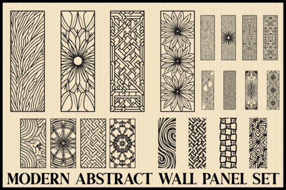 Download Modern Geometric Wall Panel Bundle - Bundle Collection