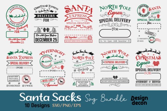 Download Christmas Santa Sack Bundle - Bundle Collection