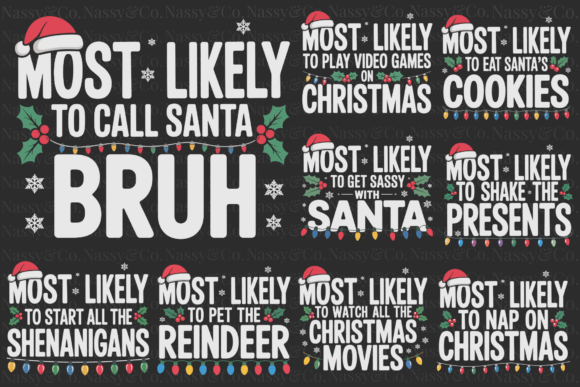 Download Most Likely to Christmas Xmas Bundle PNG - Bundle Collection