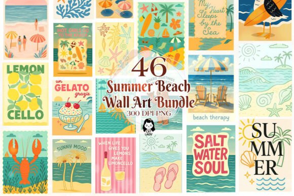 Download Summer Beach Wall Art Sublimation Bundle - Bundle Collection
