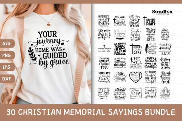 Download 30 Christian Memorial Quote SVG Bundle - Bundle Collection