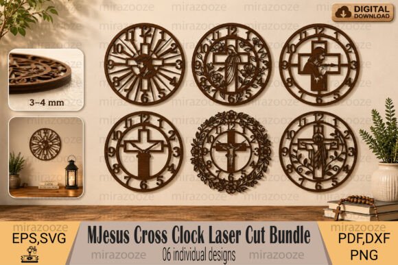 Download Jesus Cross Clock SVG Bundle - Bundle Collection
