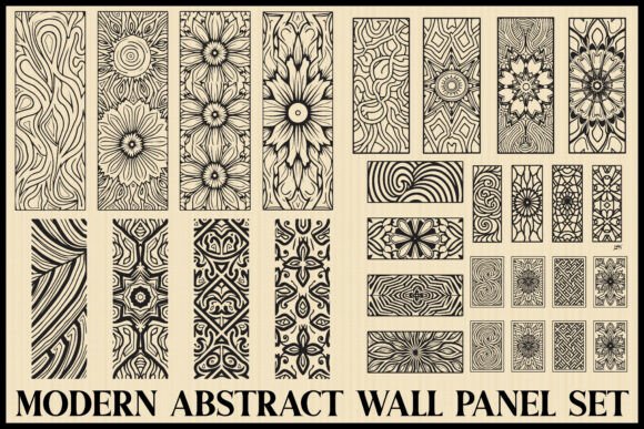 Download Modern Geometric Wall Panel Bundle - Bundle Collection