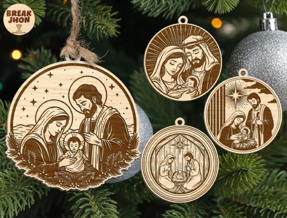 Download Nativity Ornament Svg Bundle - Bundle Collection