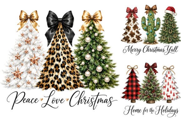 Download Christmas Tree Trio PNG Bundle - Bundle Collection