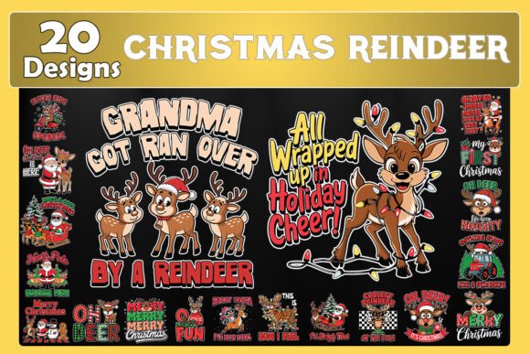 Download Christmas ReinDeer SVG Bundle - Bundle Collection