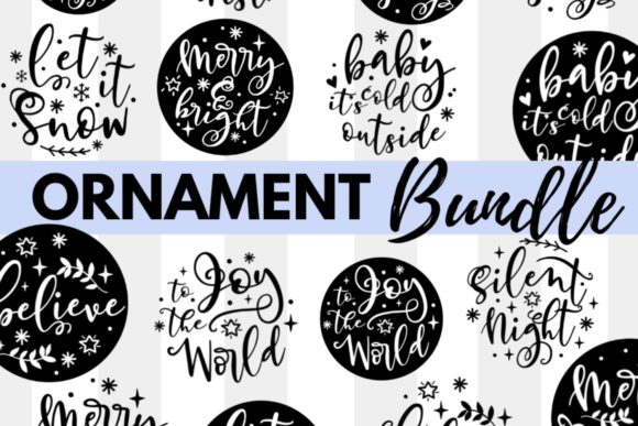 Download Christmas Ornament Svg Bundle, Woodslice - Bundle Collection