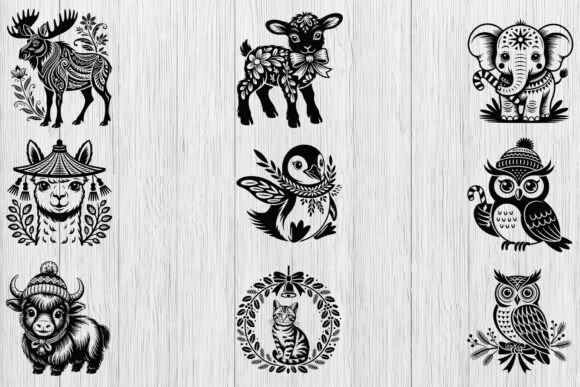Download Christmas Animal Svg Bundle, Christmas - Bundle Collection