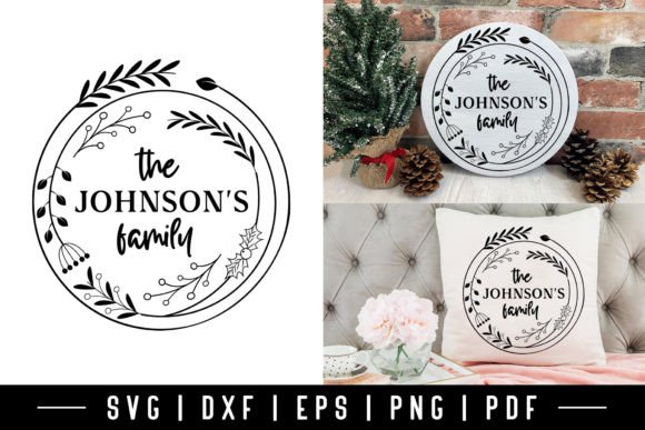 Download Hand Drawn Christmas Family Wreath SVG - Family wreath svg Collection
