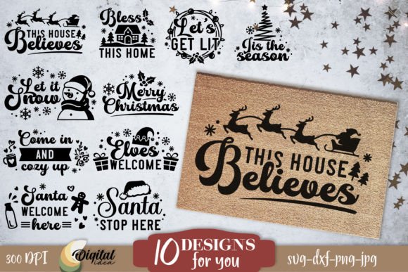 Download Christmas Doormat SVG. Xmas Bundle SVG - Bundle Collection