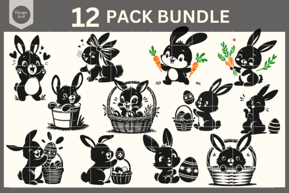 Download Bunnies SVG Bundle, SVG Files for Cricut - Bundle Collection