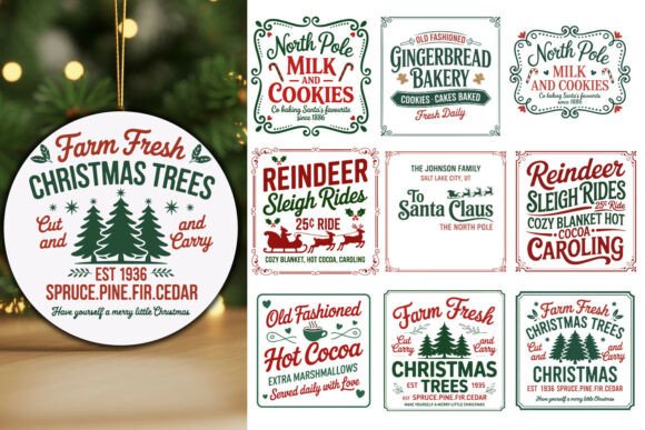 Download * Farmhouse Christmas Sign Bundle * - Bundle Collection