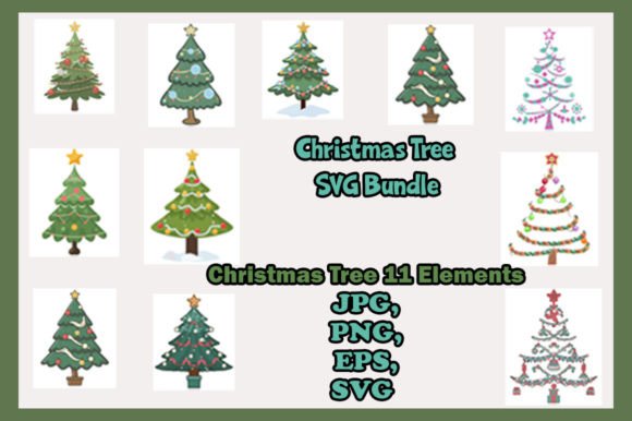 Download Christmas Tree SVG Bundle-Xmas Designs - Bundle Collection