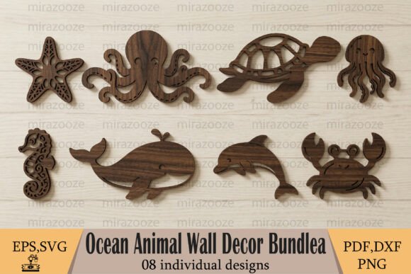 Download Ocean Animals Wall Decor Bundle - Bundle Collection