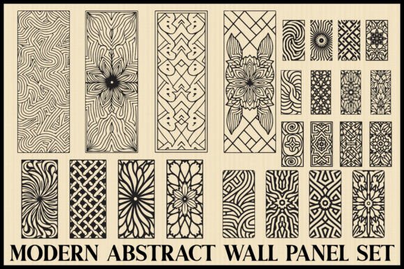 Download Modern Geometric Wall Panel Bundle - Bundle Collection