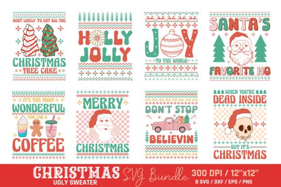 Download Christmas Ugly Sweater SVG Bundle - Bundle Collection