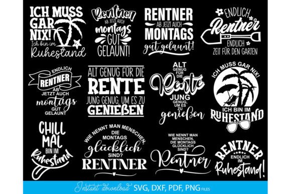 Download German Rentner Sprüche SVG Bundle - Bundle Collection
