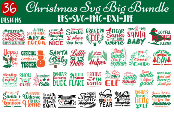 Download Christmas SVG Bundle. - Bundle Collection