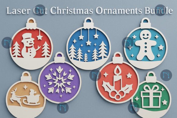 Download Laser Cut Christmas Ornaments SVG Bundle - Bundle Collection