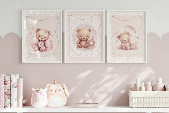 Download Teddy Bear Nursery Wall Art Bundle - Bundle Collection
