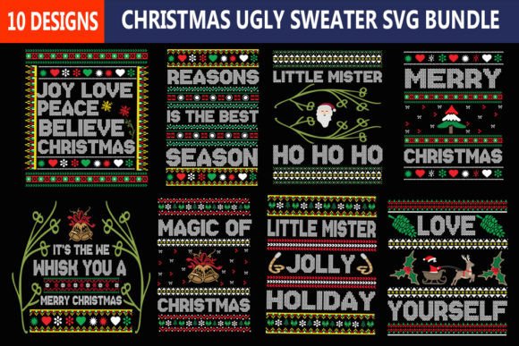 Download Christmas Ugly Sweater Svg Bundle - Bundle Collection