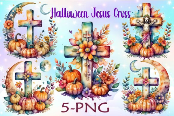 Download Halloween Jesus Cross Clipart Bundle - Bundle Collection