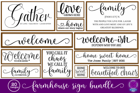 Download Farmhouse Sign SVG Bundle - Bundle Collection
