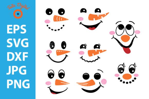 Download Snowman Faces Xmas Bundle - Bundle Collection