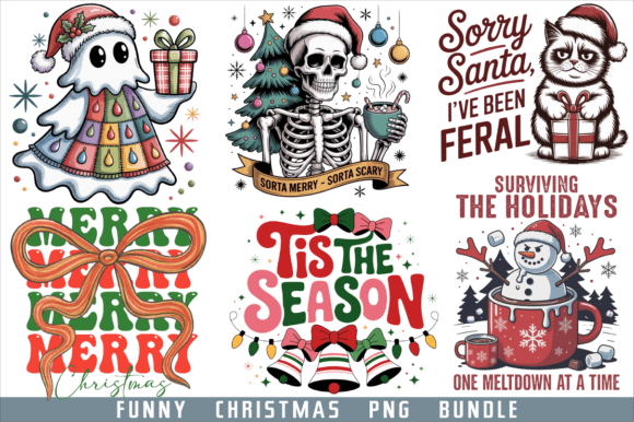Download Funny Christmas PNG Bundle, Xmas Bundle - Bundle Collection