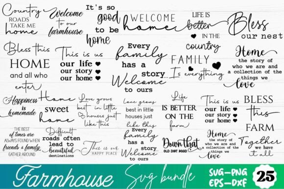 Download Farmhouse SVG Bundle, Farmhouse Sign SVG - Bundle Collection