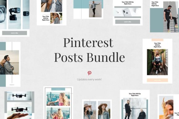 Download Pinterest Social Media Graphics Bundle - Bundle Collection