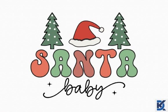 Download Retro Santa Baby SVG - Santa baby svg Collection