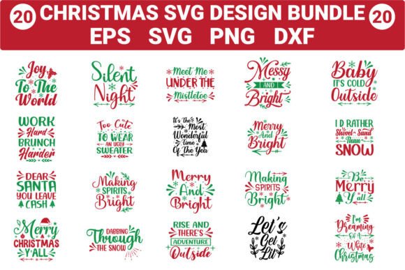 Download Christmas Svg Design Bundle - Bundle Collection