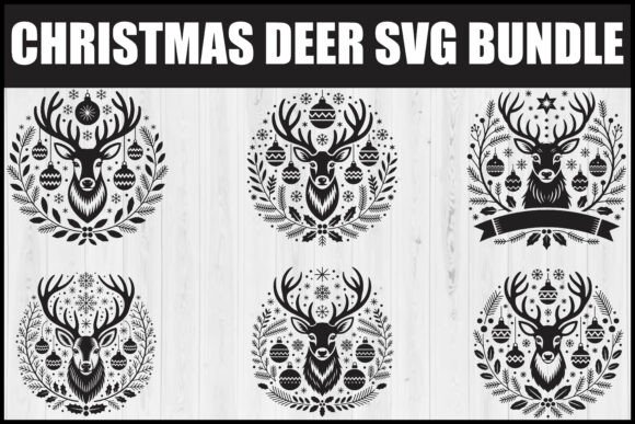 Download Christmas Deer SVG Bundle - Bundle Collection