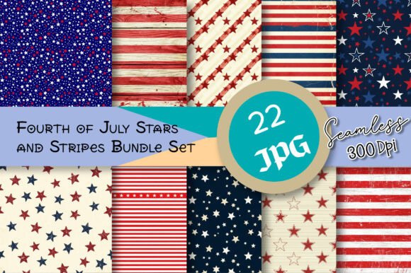 Download Fourth of July Stars and Stripes Bundle - Bundle Collection