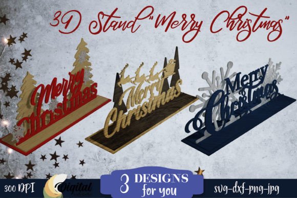Download Set of 3 Christmas Sign SVG. XMas Bundle - Bundle Collection