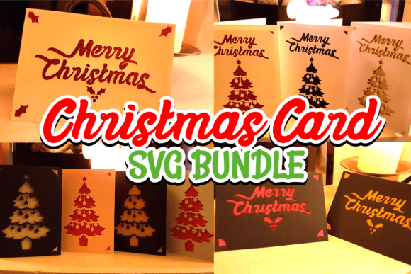 Download Christmas Card SVG Design Bundle - Bundle Collection