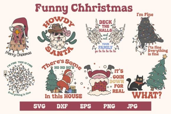 Download Funny Christmas Bundle, Svg and Sublim - Bundle Collection
